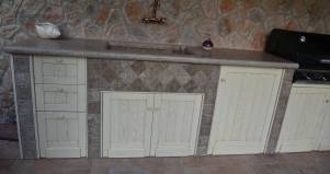 Barbecue-su misura-legno Country design esclusivo